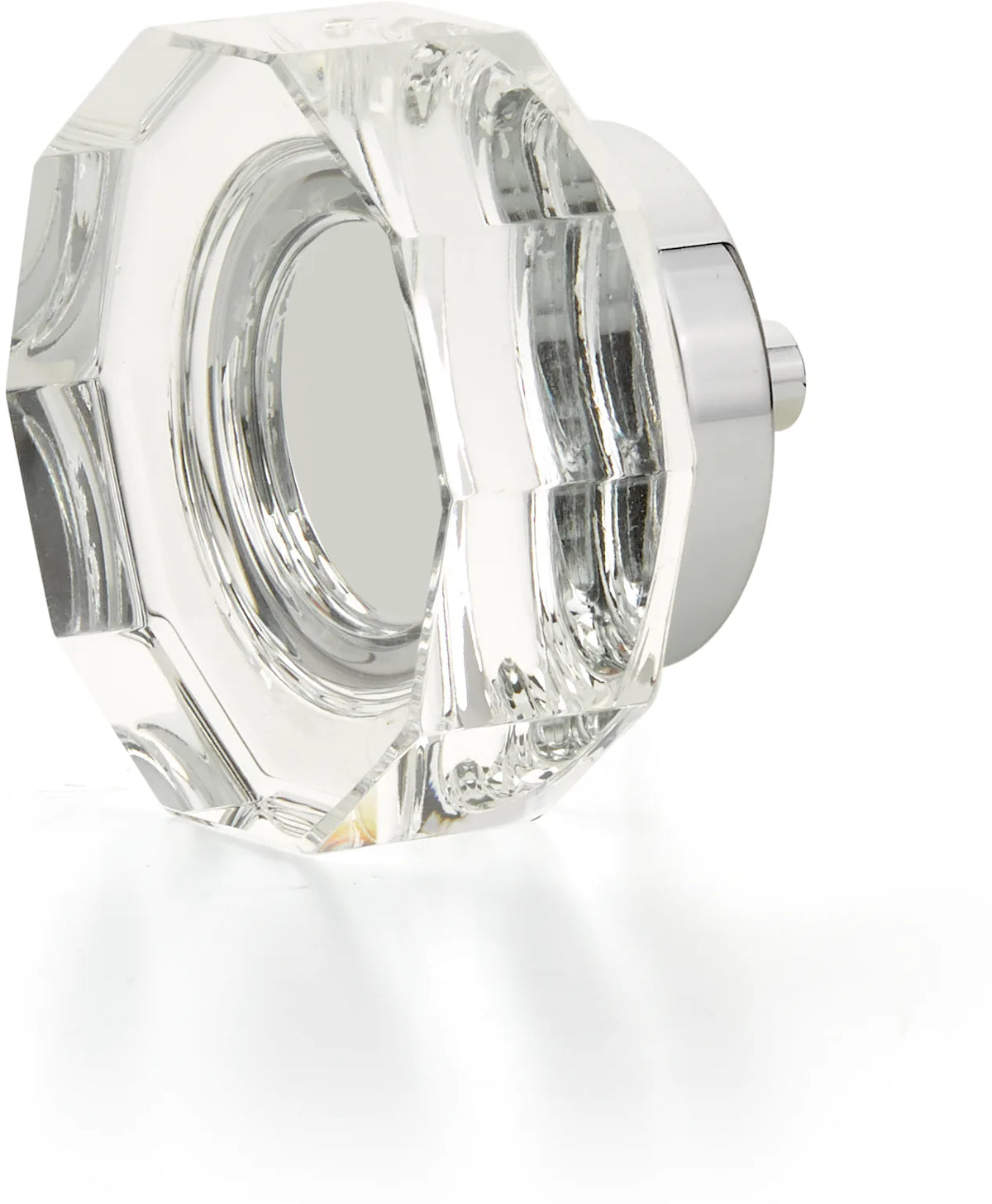 City Lights Large Multi-Sided Glass Knob, Polished Chrome, 1-3/4'' dia 53-26