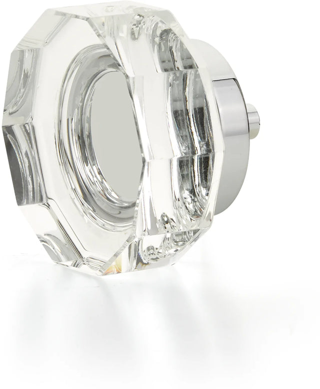 City Lights Large Multi-Sided Glass Knob, Polished Chrome, 1-3/4'' dia 53-26