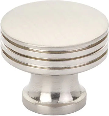 Menlo Park Knob, Round, Brushed Nickel, 1-1/4'' dia 532-BN
