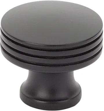 Menlo Park Knob, Round, Matte Black, 1-1/4'' dia 532-MB
