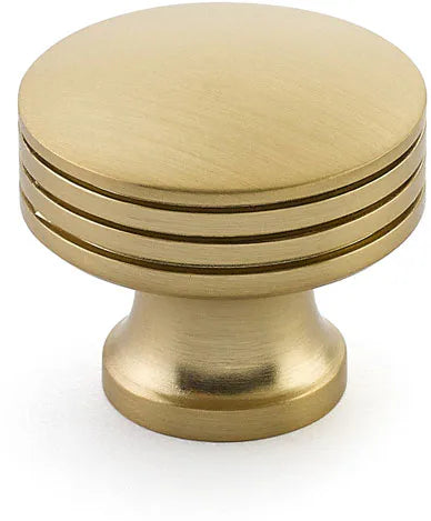 Menlo Park Knob, Round, Signature Satin Brass, 1-1/4'' dia 532-SSB