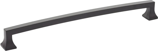 Menlo Park Appliance Pull, Arched, Matte Black, 15'' cc 539-MB