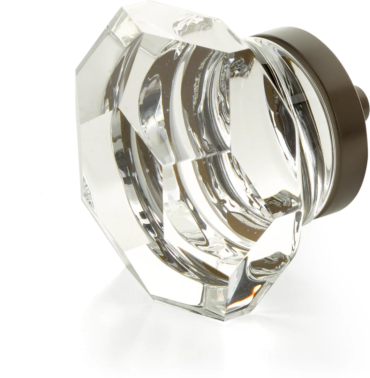 City Lights Faceted Dome Glass Knob, 1-3/4'' dia
