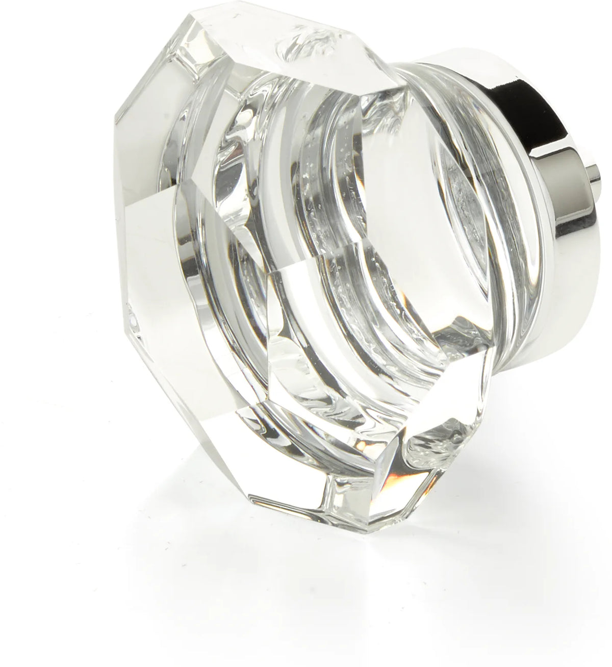 City Lights Faceted Dome Glass Knob, Polished Chrome, 1-3/4'' dia 54-26