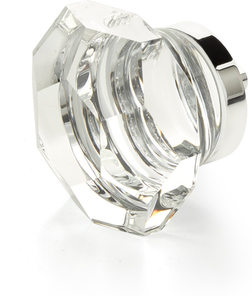 City Lights Faceted Dome Glass Knob, Polished Chrome, 1-3/4'' dia 54-26