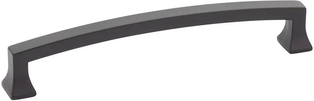 Menlo Park Pull, Arched, Matte Black, 6'' cc 541-MB