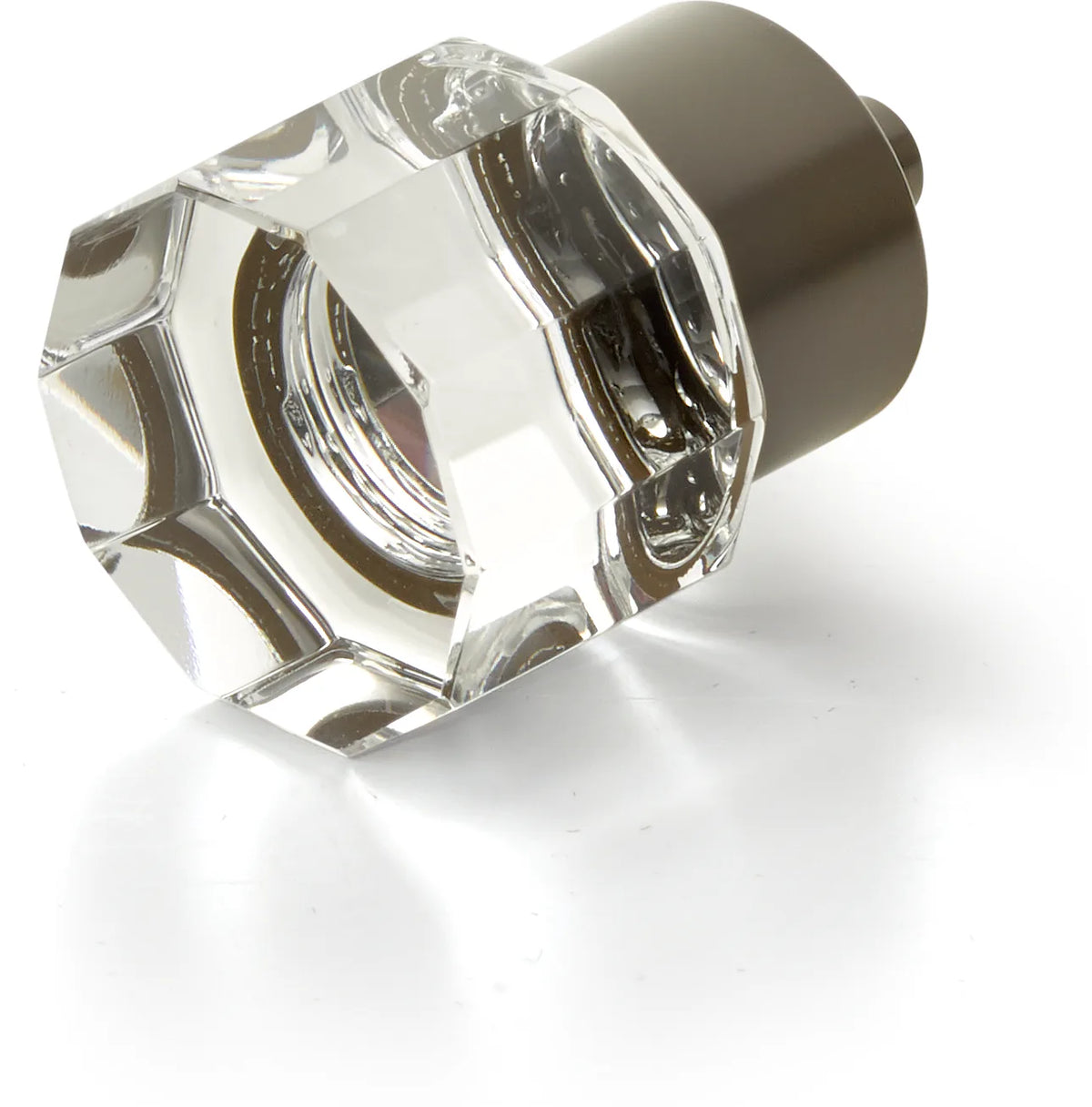 City Lights Round Multi-Sided Glass Knob, 1-1/8'' dia
