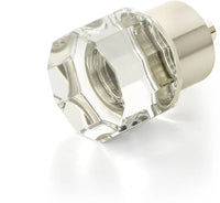 City Lights Round Multi-Sided Glass Knob, Satin Nickel, 1-1/8'' dia 55-15