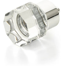 City Lights Round Multi-Sided Glass Knob, Polished Chrome, 1-1/8'' dia 55-26