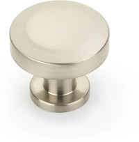 Heathrow Knob, Round, Brushed Nickel, 1-1/4'' dia 550-BN