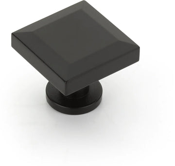 Heathrow Knob, Square, Matte Black, 1-1/4'' 551-MB