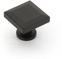 Heathrow Knob, Square, Matte Black, 1-1/4'' 551-MB