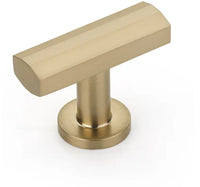 Heathrow T-Knob, Signature Satin Brass, 1-3/4'' 552-SSB