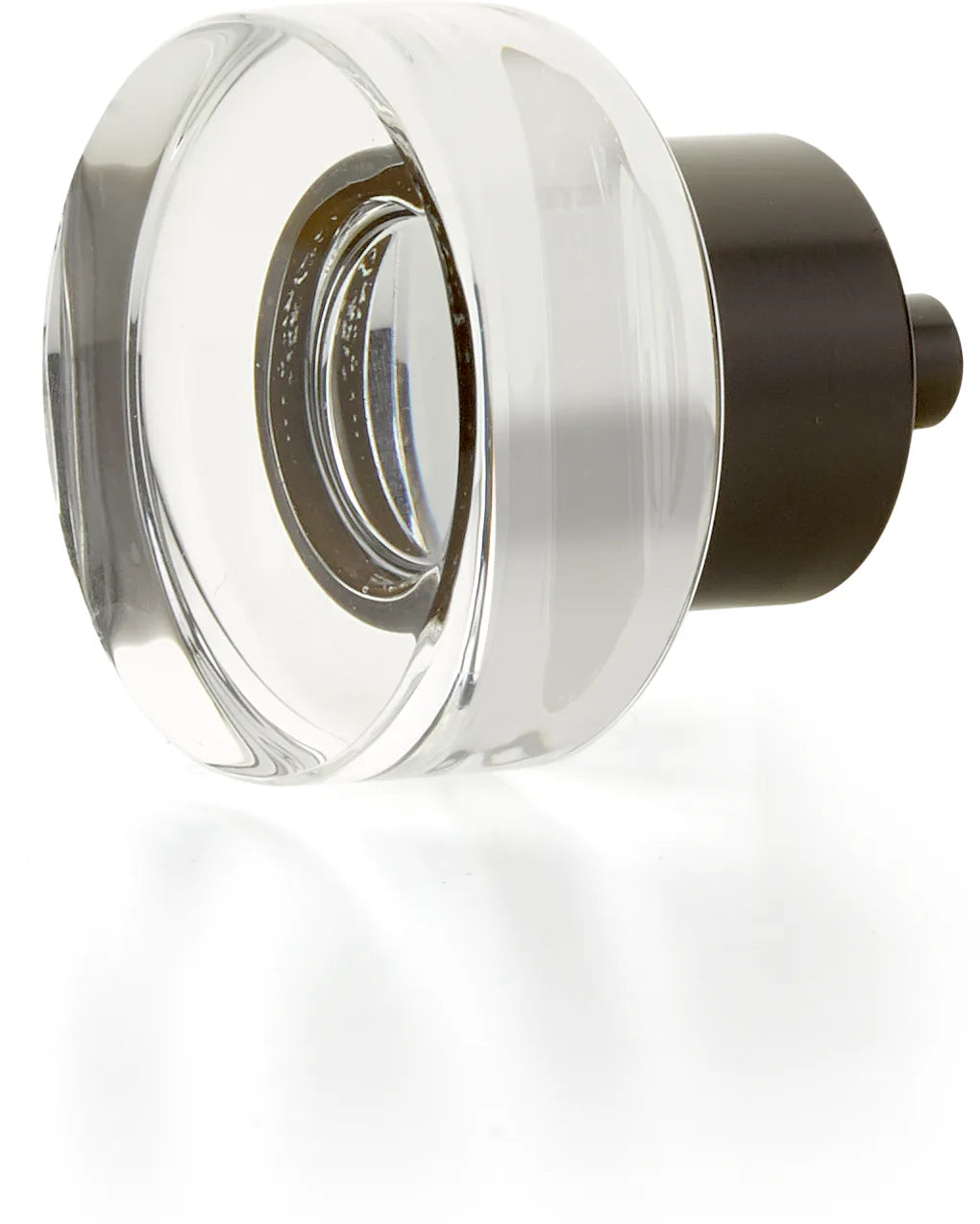 City Lights Round Disc Glass Knob, 1-3/8'' dia