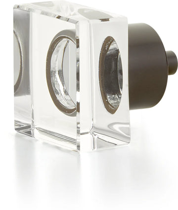City Lights Square Glass Knob, 1-1/4''
