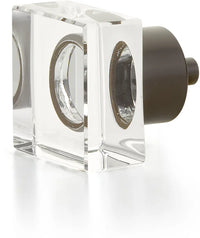 City Lights Square Glass Knob, Oil Rubbed Bronze, 1-1/4'' 57-10B