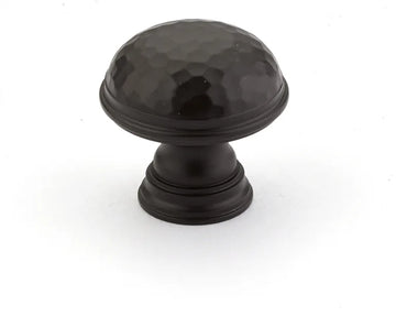Atherton Hammered Knob, Plain Edge, 1-1/4'' dia