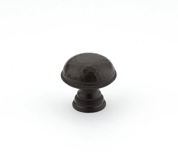 Atherton Hammered Knob, Knurled Edge, 1-1/4'' dia