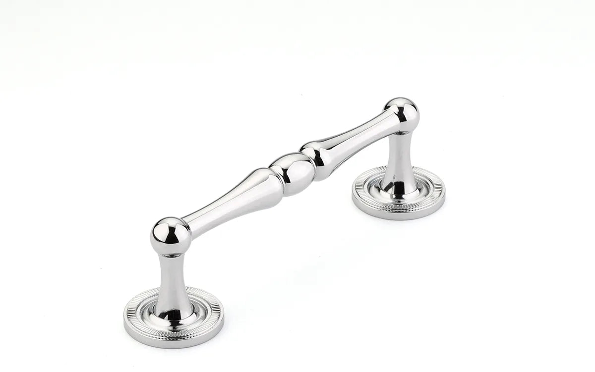 Atherton Pull, Knurled Footplates, Polished Chrome, 4'' cc 576-26