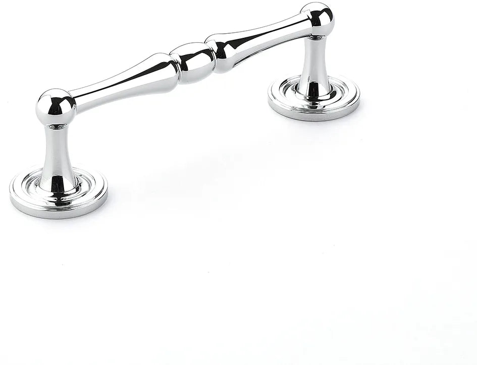 Atherton Pull, Plain Footplates, Polished Chrome, 4'' cc 579-26