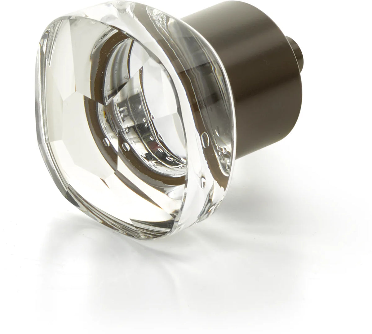 City Lights Soft Square Glass Knob, 1-1/4''