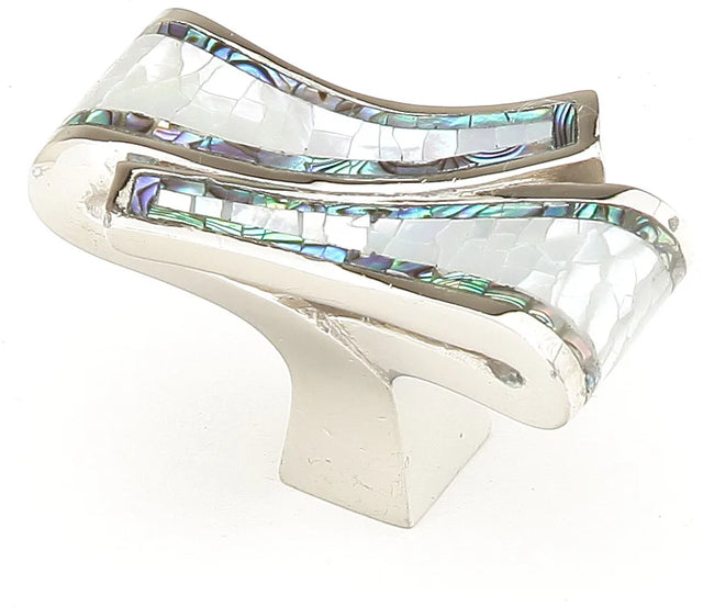 Avalon Bay Knob, Mother of Pearl, Imperial Shell, Polished Nickel, 1-7/8'' x 1'' 661-PN