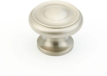 Traditional Round Knob, Satin Nickel, 1-1/2'' dia 704-15