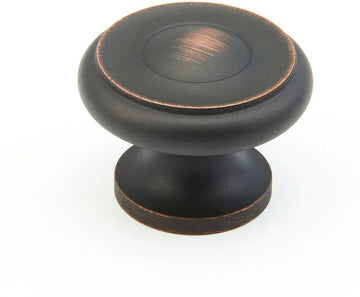 Traditional Round Knob, Michelangelo Bronze, 1-1/2'' dia 704-MIBZ
