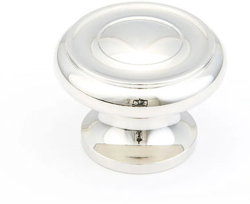Traditional Round Knob, Polished Nickel, 1-1/2'' dia 704-PN