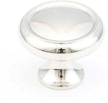 Traditional Knob, Round, Polished Nickel, 1-1/4'' dia 711-PN