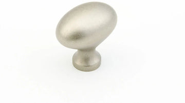 Traditional Knob, Oval, Distressed Nickel, 1-3/8'' dia 719-DN
