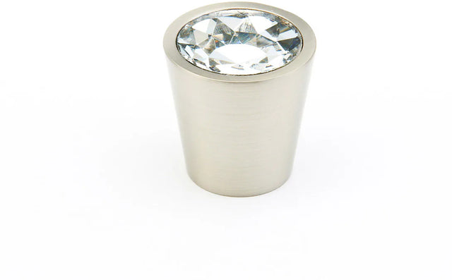 Stargaze Cylinder Glass Knob, Satin Nickel, 1-1/16'' dia 72-C-15
