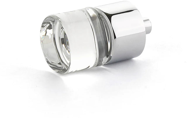 City Lights Cylinder Glass Knob, Polished Chrome, 7/8'' dia 74-26