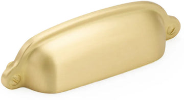 Country Cup Pull, Satin Brass, 3'' cc 743-SB