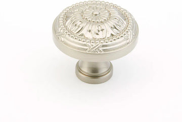 Versailles Knob, Round, Satin Nickel, 1-1/2'' dia 752-15