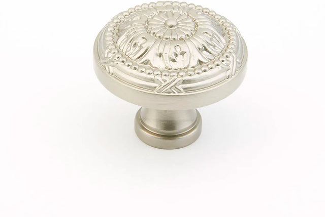 Versailles Knob, Round, Satin Nickel, 1-1/2'' dia 752-15