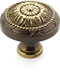 Versailles Knob, Round, Antique Light Polish, 1-1/2'' dia 752-ALP