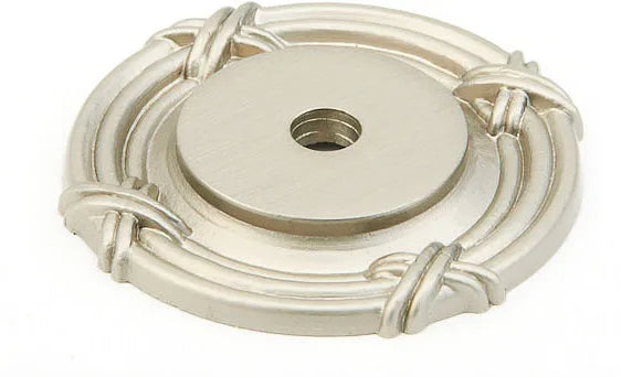 Versailles Backplate for Knob, Satin Nickel, 1-1/2'' dia 756-15