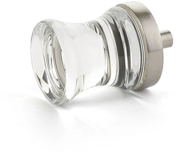 City Lights Concave Glass Knob, Satin Nickel, 1-1/8'' dia 76-15