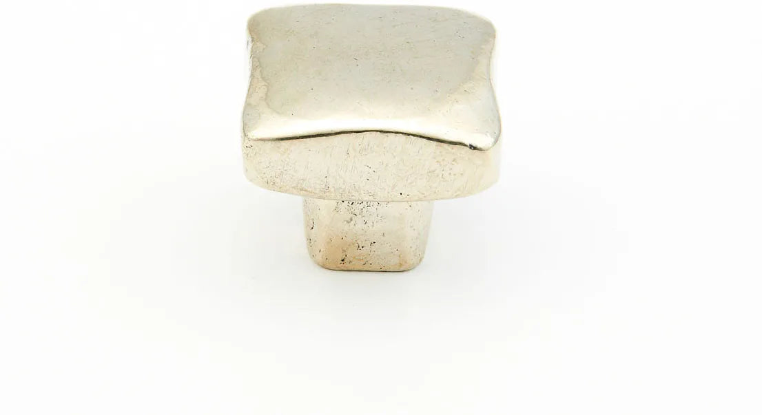 Vinci Knob, Square, Polished White Bronze, 1'' 765-PWB