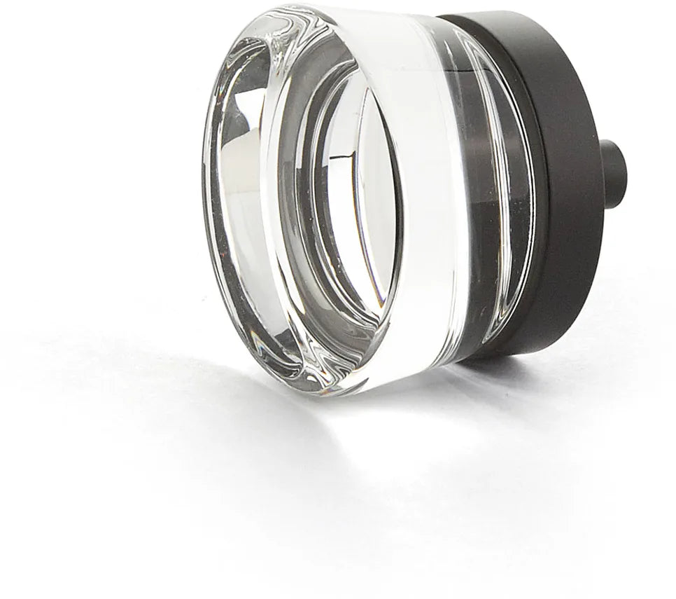 City Lights Flat Disc Glass Knob, 1-3/8'' dia
