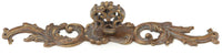 French Court Knob with Backplate, 7-3/8''