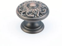 Corinthian Knob, Round, Michelangelo Bronze, 1-3/8'' dia 870-MIBZ