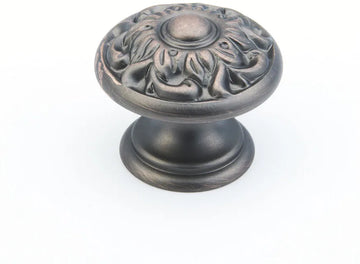 Corinthian Knob, Round, Michelangelo Bronze, 1-3/8'' dia 870-MIBZ