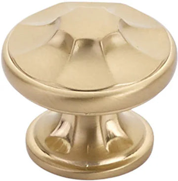 Empire Knob, Round, Signature Satin Brass, 1-3/8'' dia 876-SSB