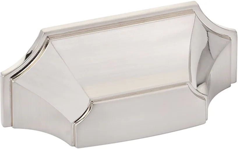 Empire Cup Pull, Brushed Nickel, 3'' cc 878-BN