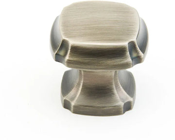 Empire Knob, Square, Antique Nickel, 1-3/8'' 882-AN
