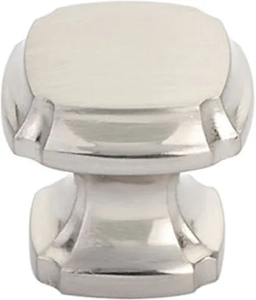 Empire Knob, Square, Brushed Nickel, 1-3/8'' 882-BN