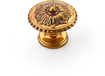 Sonata Knob, Round, Paris Brass, 1-1/4'' dia 930-PAR