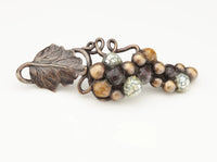 Wine Themes Pull, Grape Vine, Dark Bronze Hi-lited, 4-9/16'' cc 945-DBH